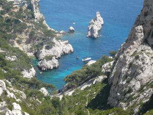 La calanque de Sugiton avec le Torpilleur - Marseille