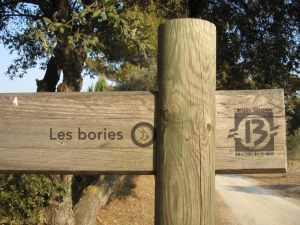 panneau les Bories - balade guidée dans Sainte Victoire